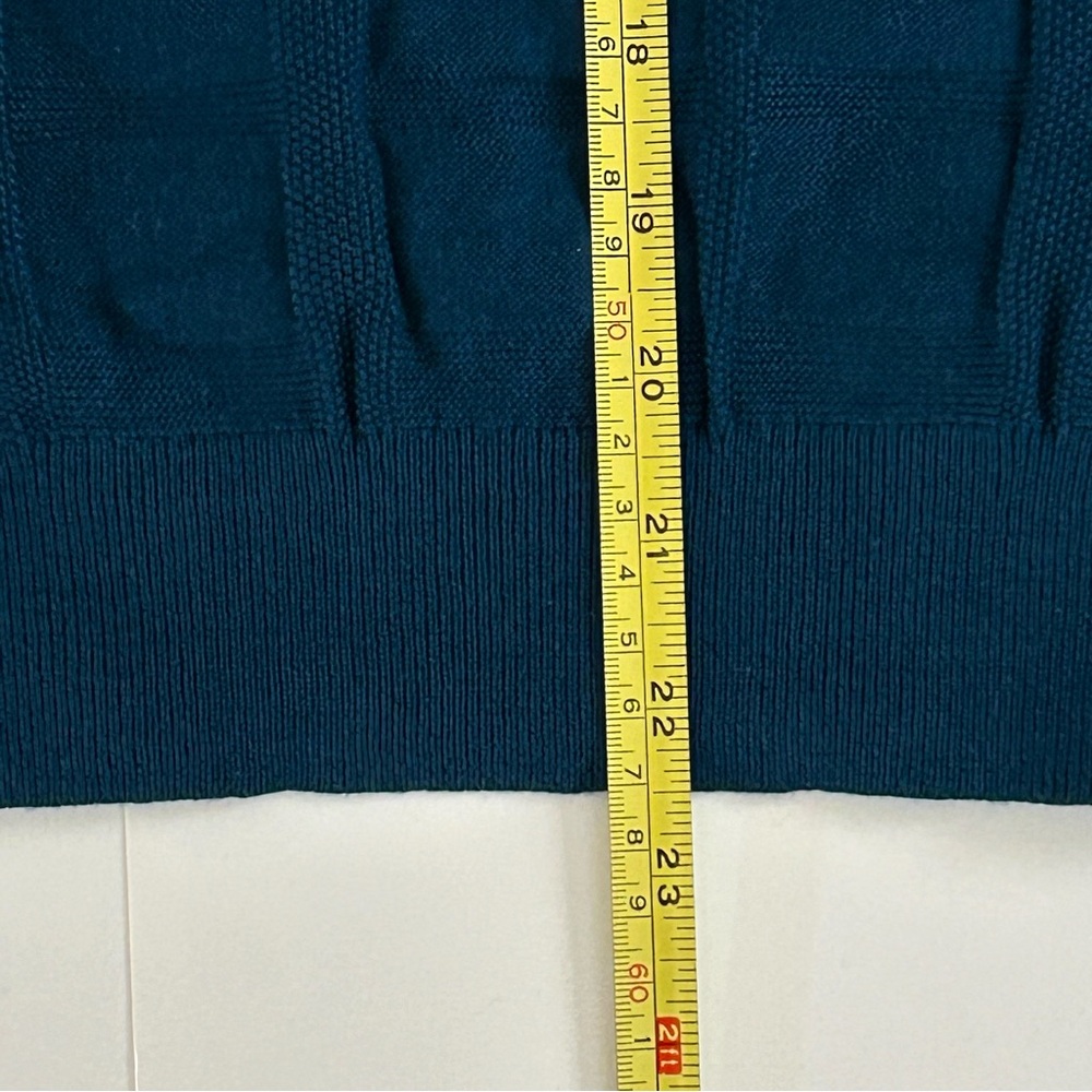 (NWT) Original Penguin Tonal Check Quarter Zip Sweater Polo - Size L - Picture 9 of 11